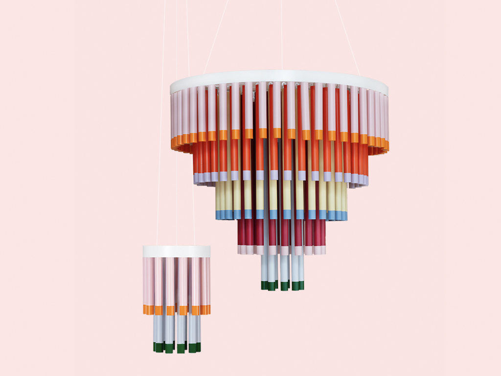 lustre design multicolore 