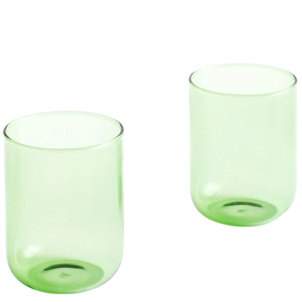 verre à eau vert