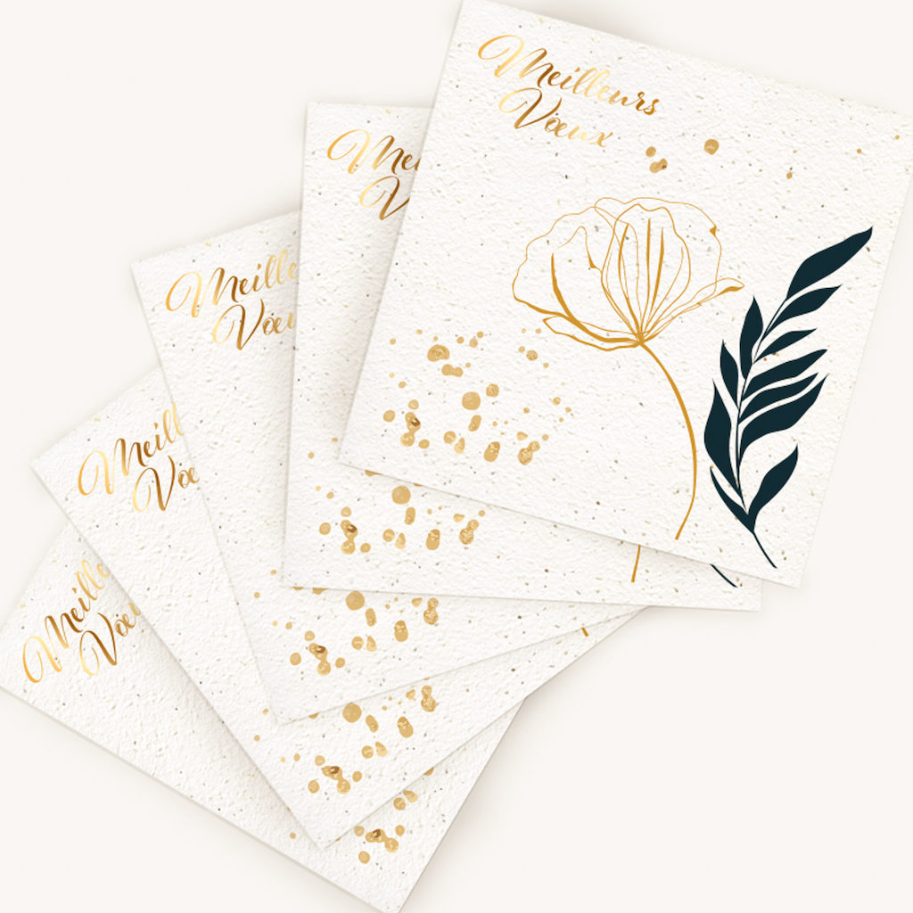 carte de vœux à planter