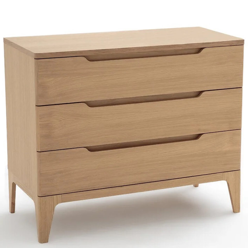 commode en bois clair massif