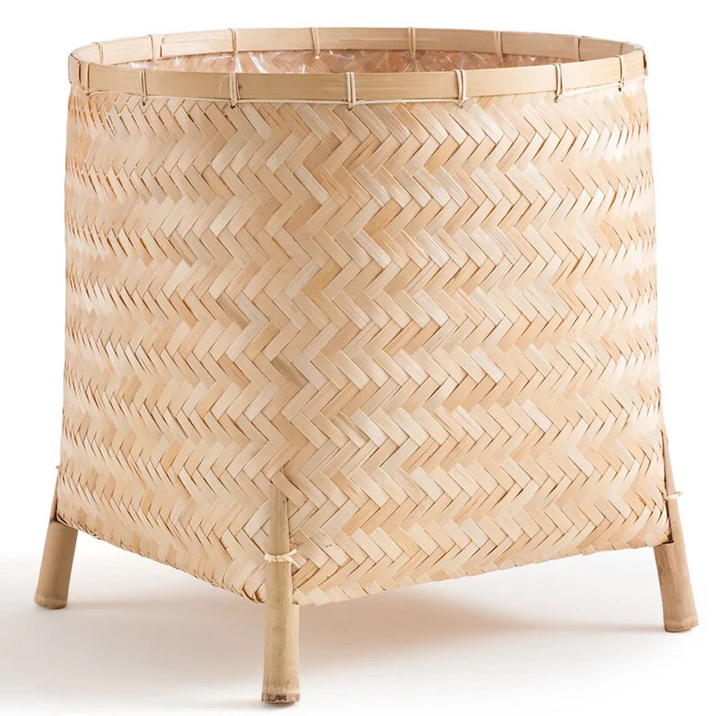 cache pot en bambou