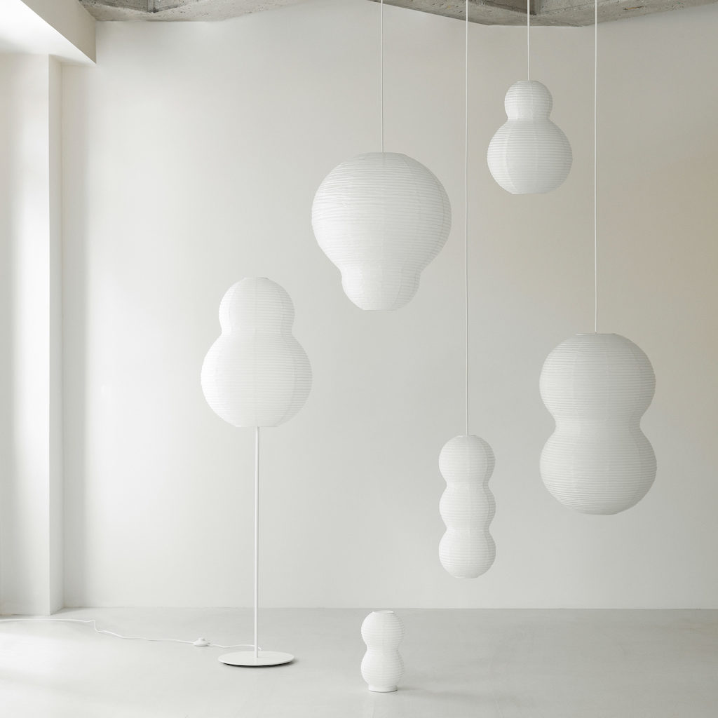 suspension en papier de riz design