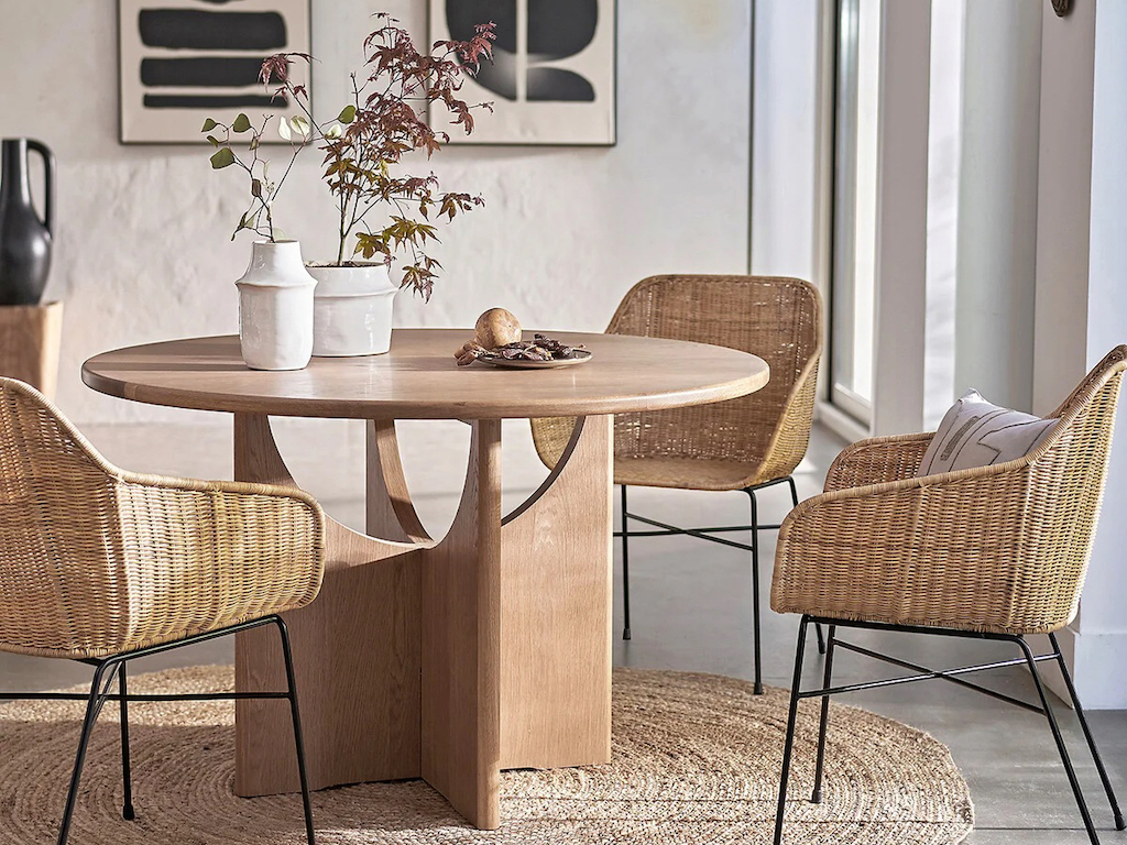 table ronde design bois
