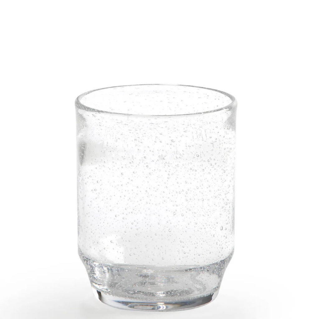 verre à eau bulle transparent