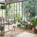 ambiance déco nature bleu et vert