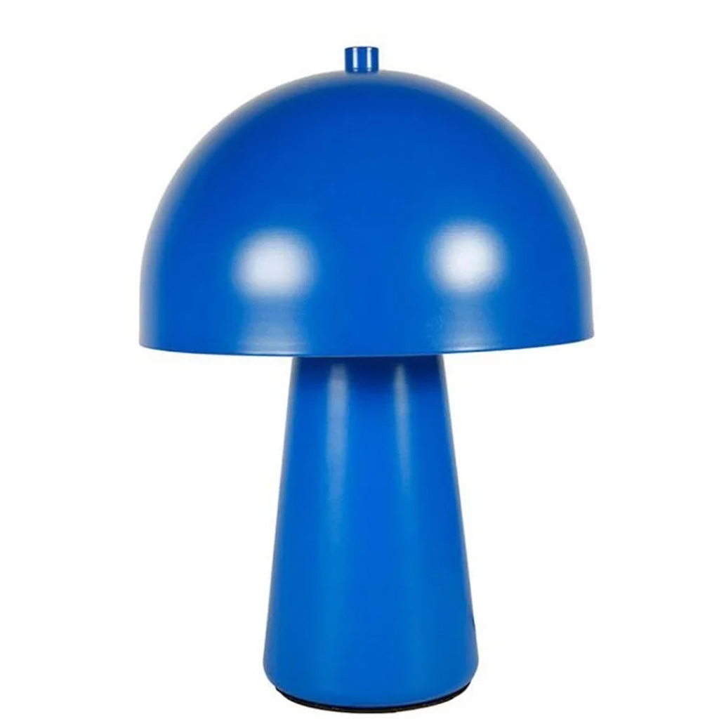 lampe champignon bleu indigo