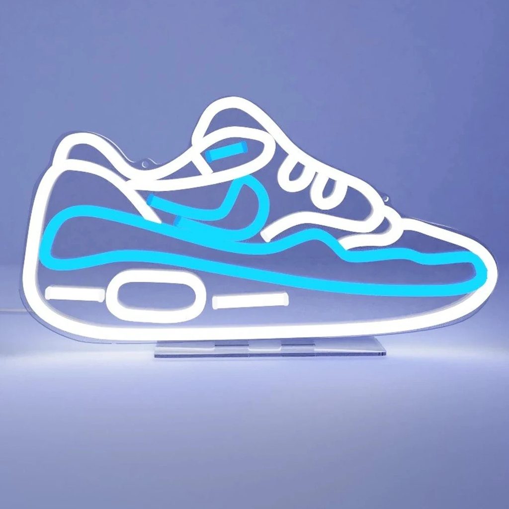 néon mural nike sneaker