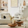 table basse bois sculpture