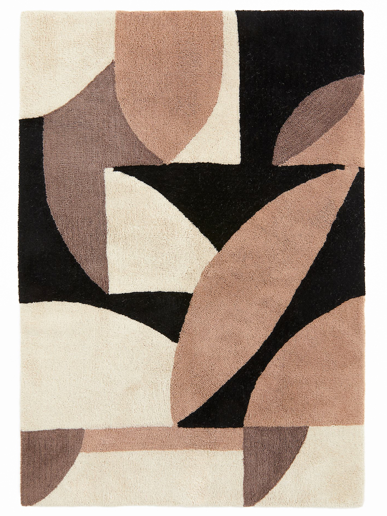 tapis laine motifs abstraits
