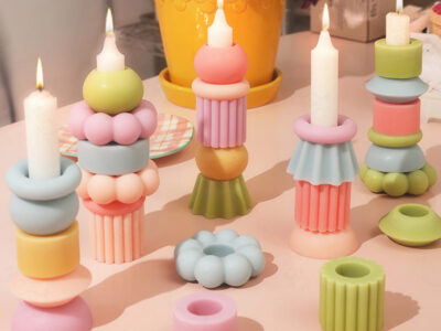 bougie sculpture empilable kit DIY
