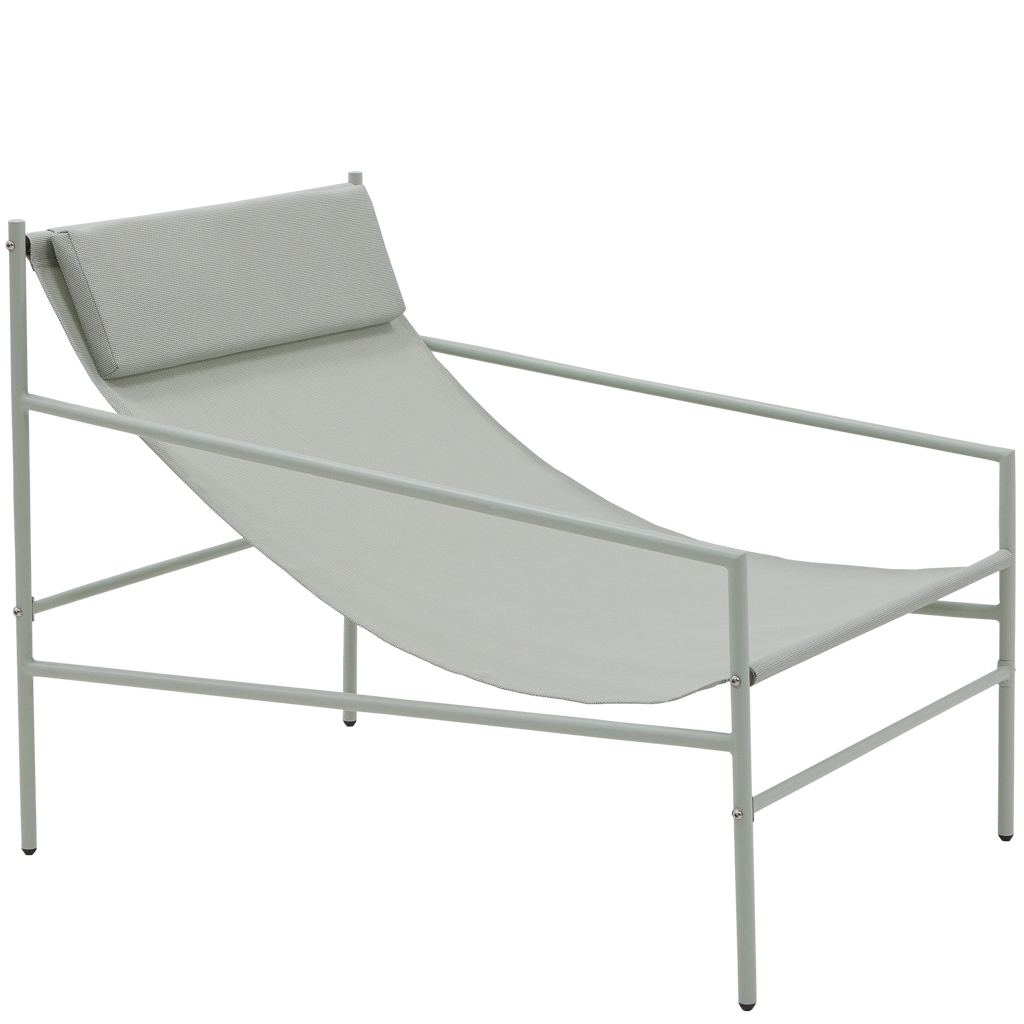 chaise de jardin relax vert pâle