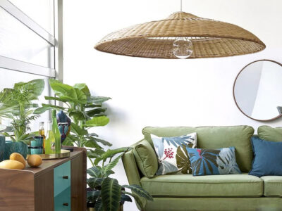 suspension rotin 100cm
