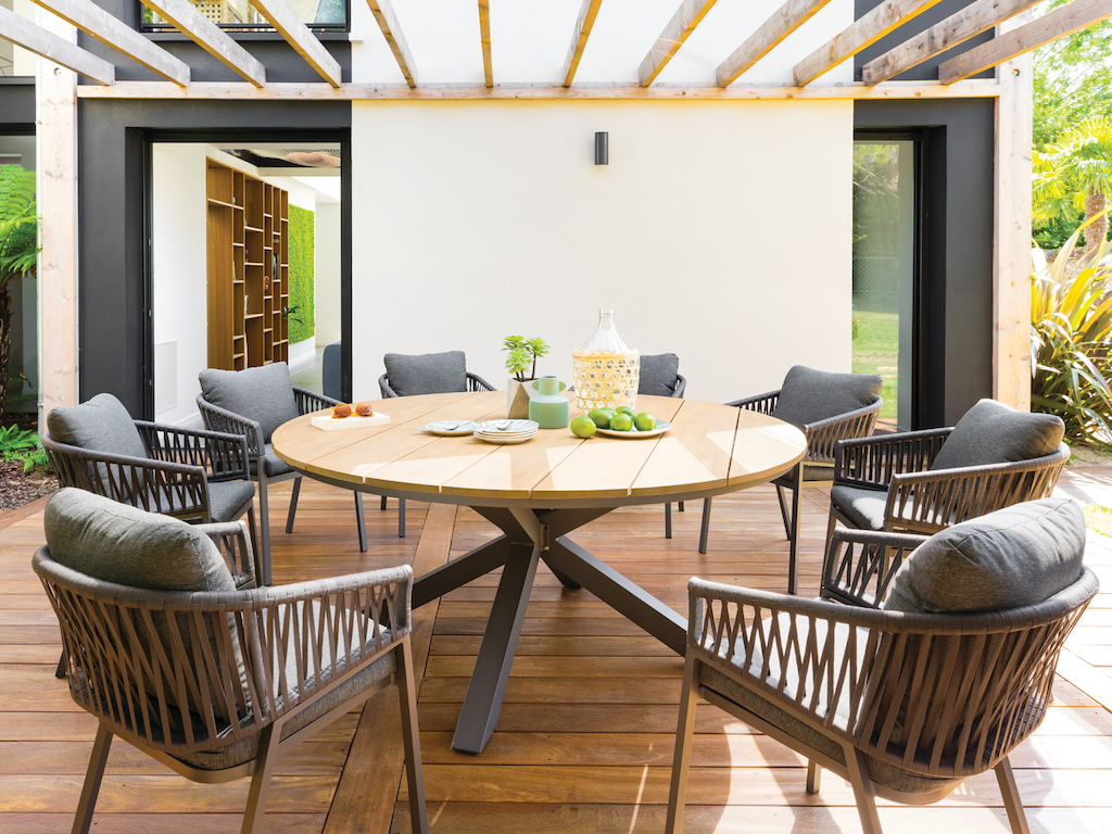 table ronde jardin