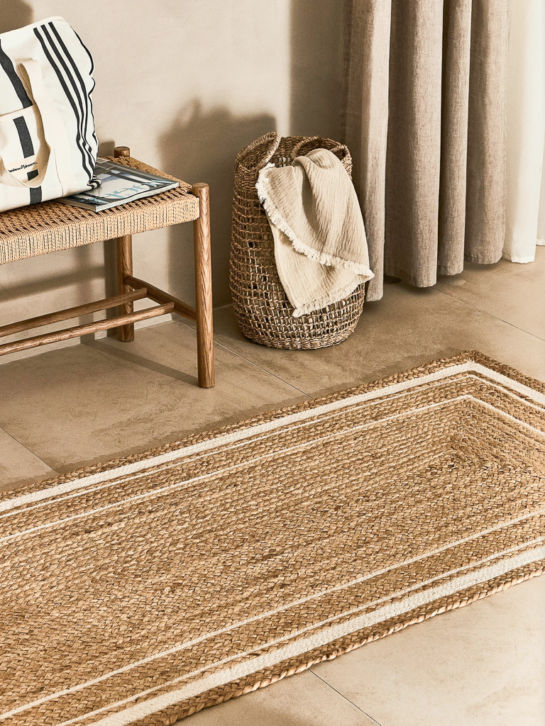 tapis d'entrée en jute