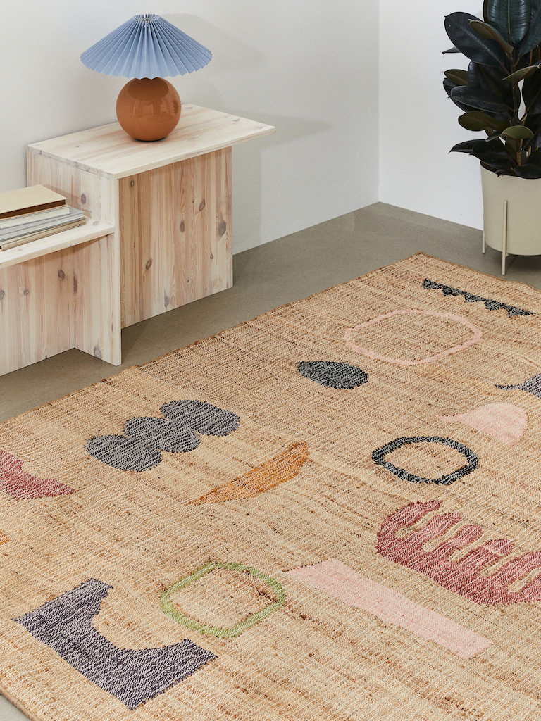 Où trouver un tapis en jute coloré - Joli Place