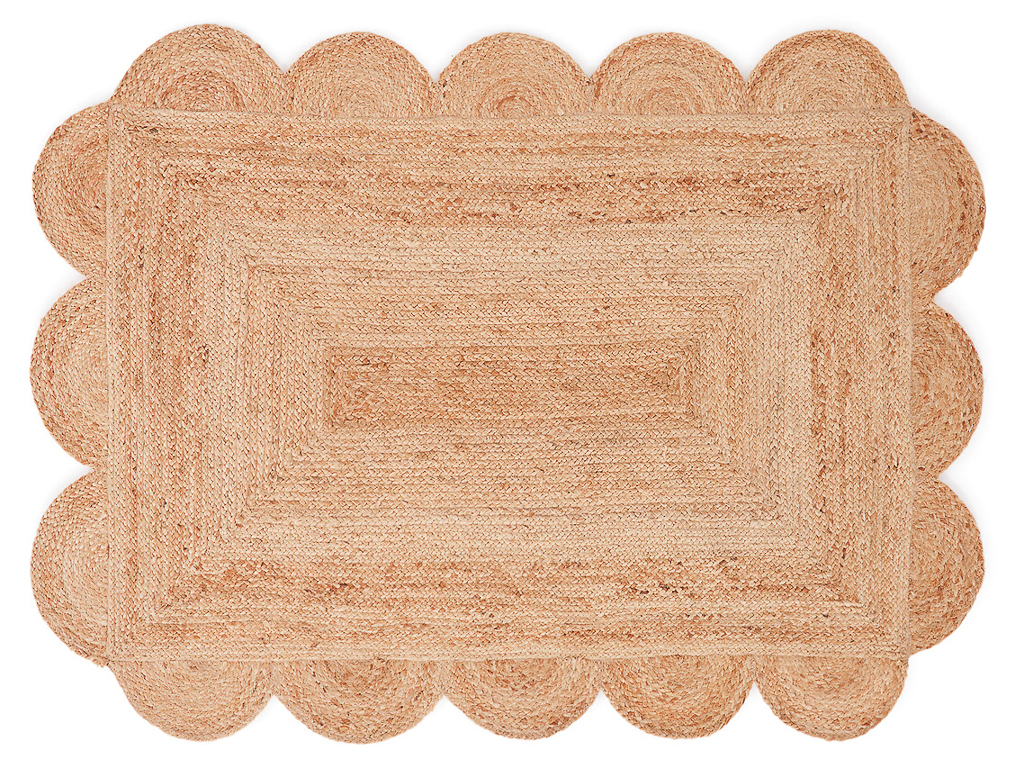 tapis en jute festonné
