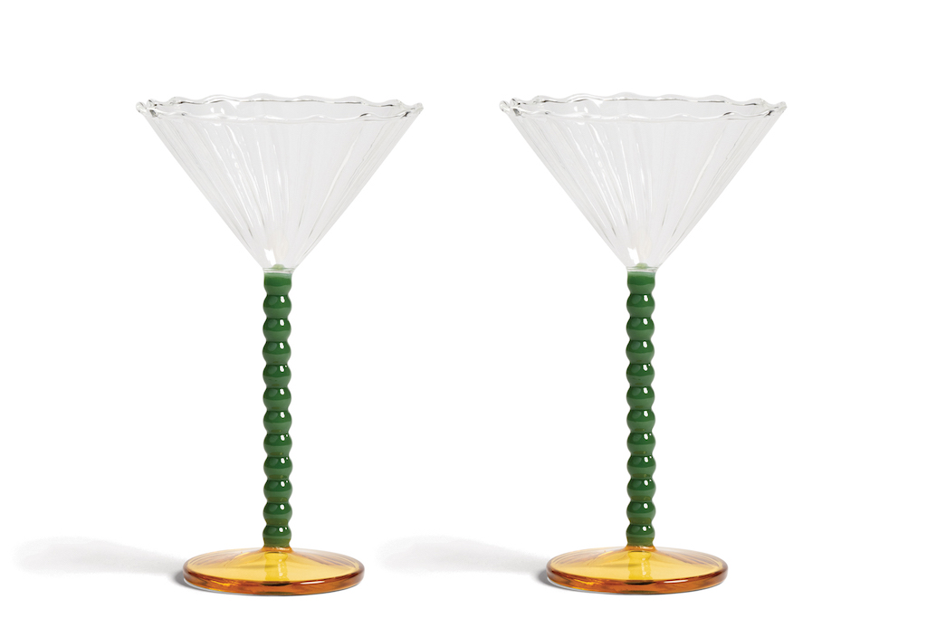 verre à cocktail années 80