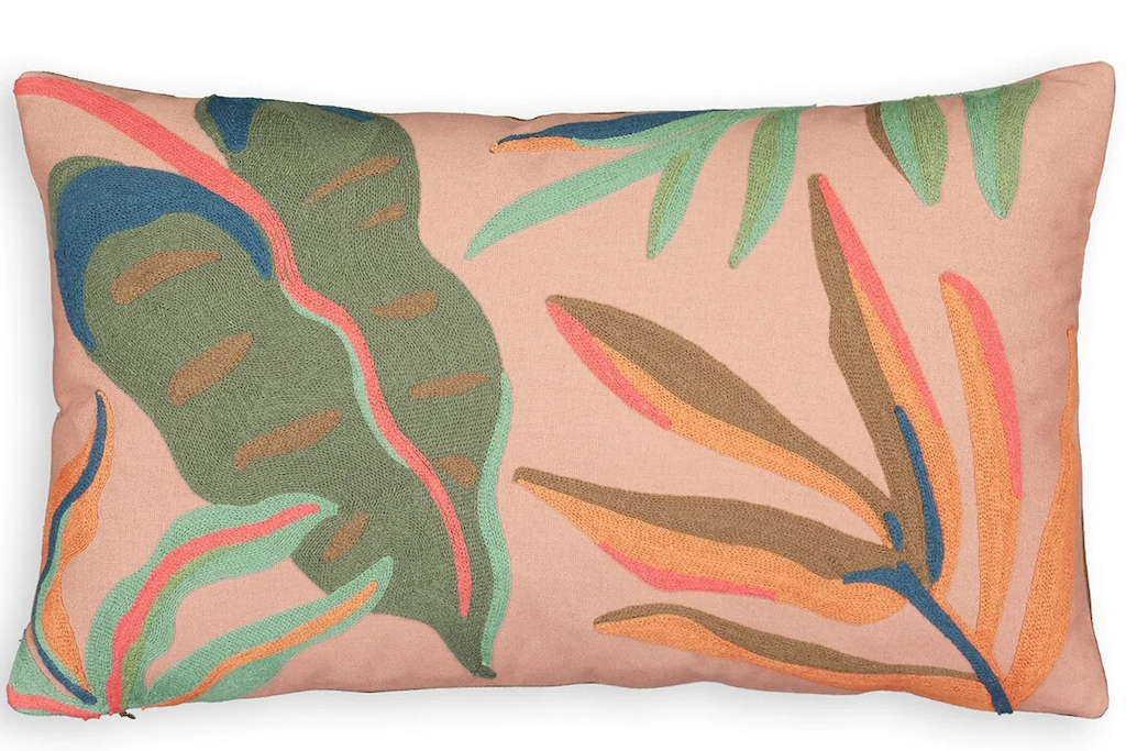 coussin multicolore