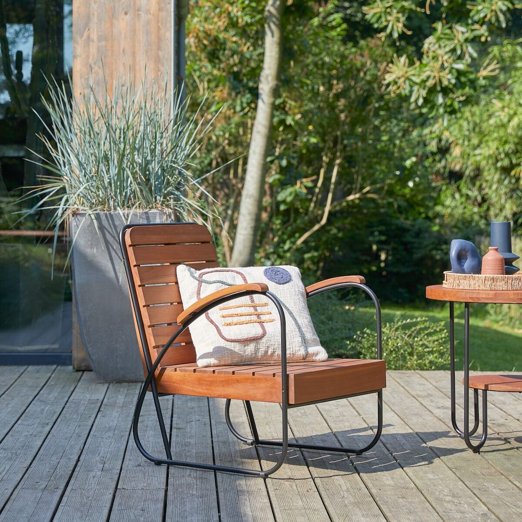 fauteuil de jardin en teck massif