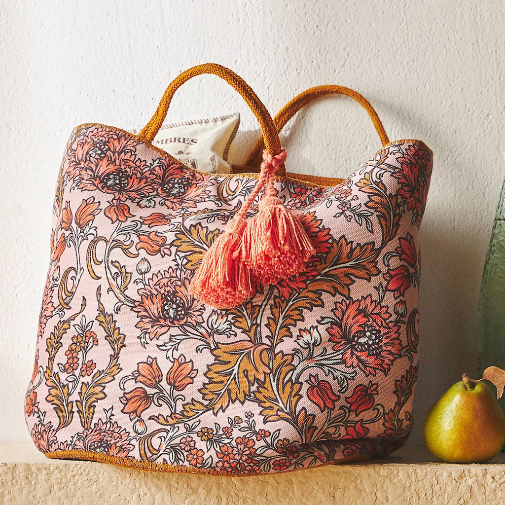 sac motifs rose et orange