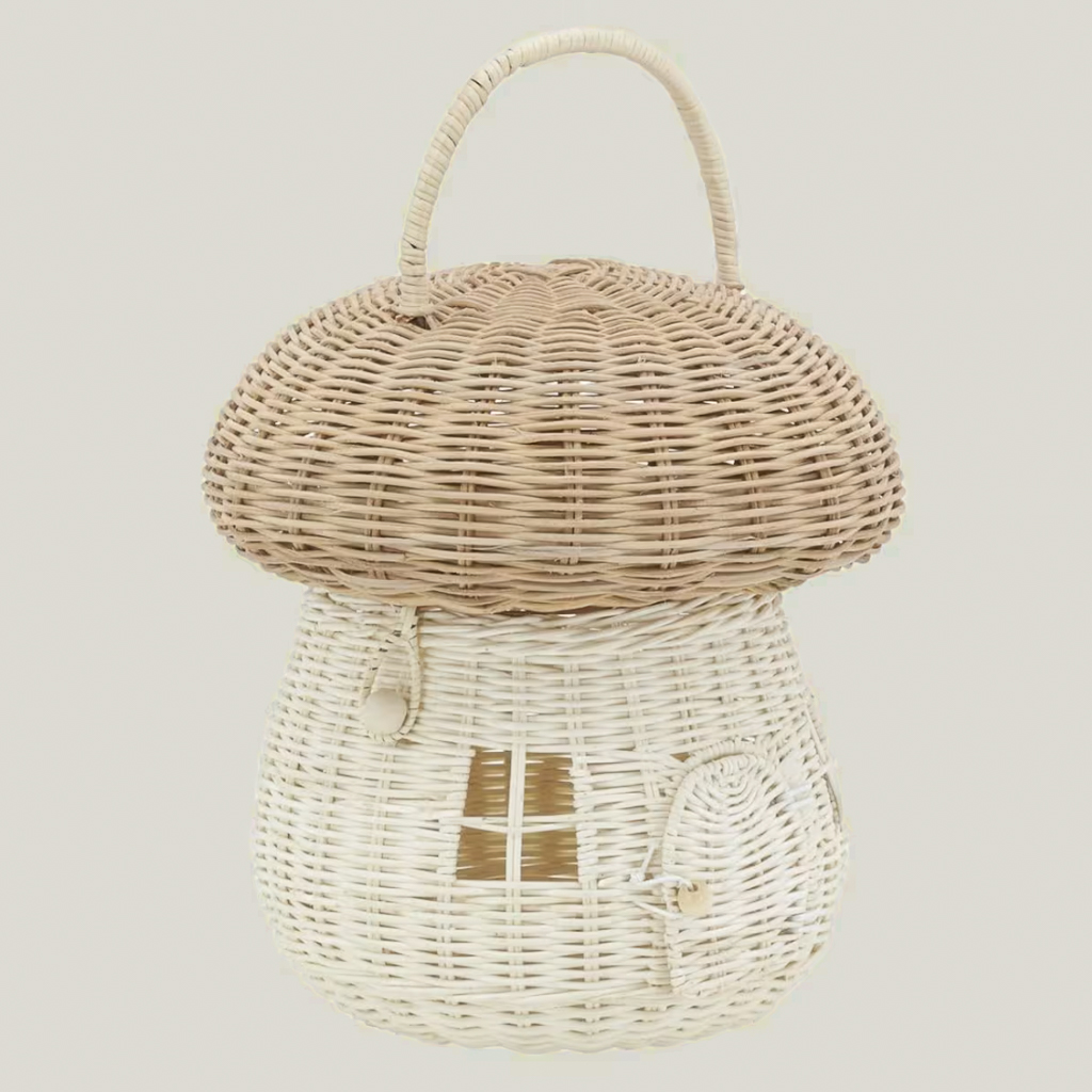 panier enfant en forme de champignon