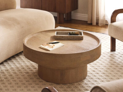 table basse sculpture bois massif