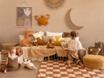 chambre enfant décoration terracotta