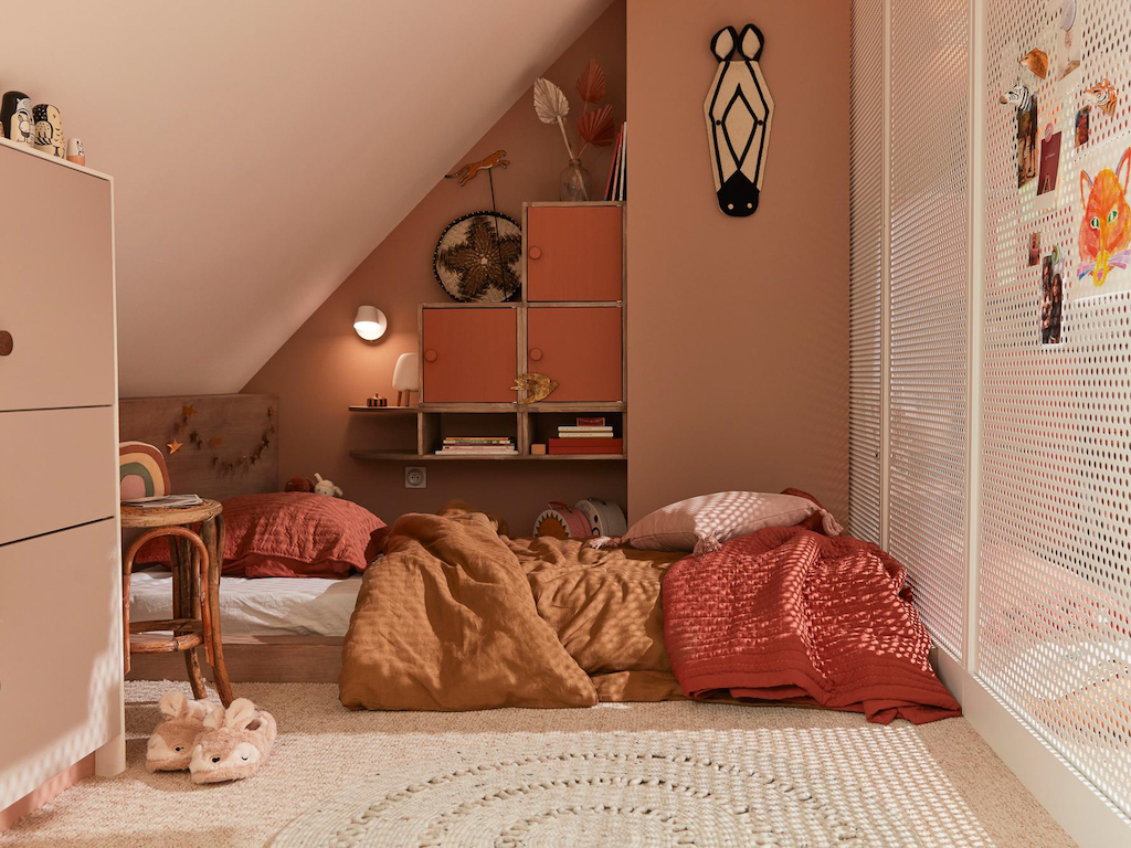 chambre enfant couleurs automne