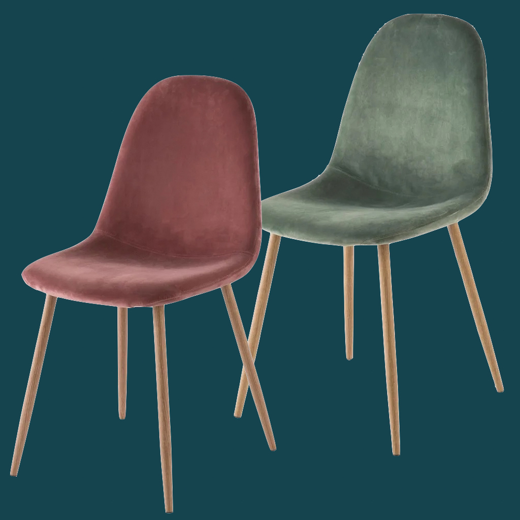 chaises en velours vert ret ose