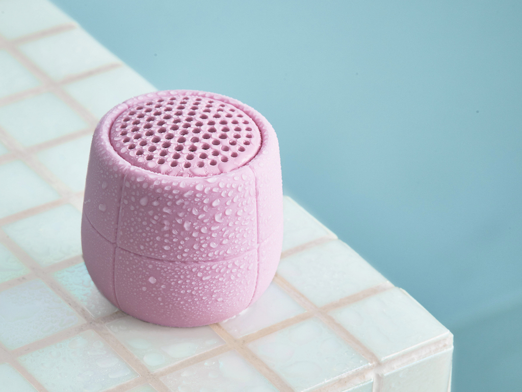 mini enceinte waterproof rose