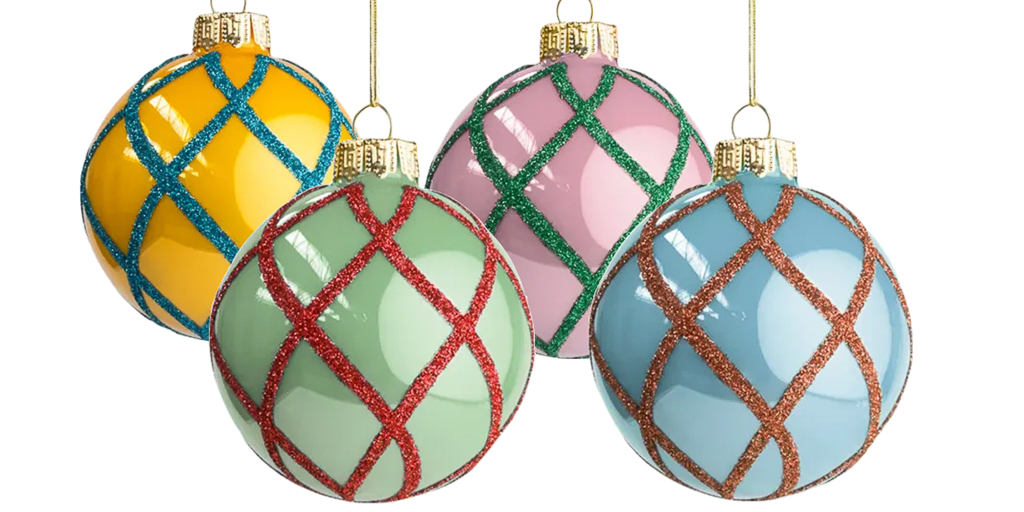 boules de noël multicolores