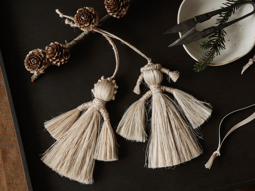 déco de noël en jute