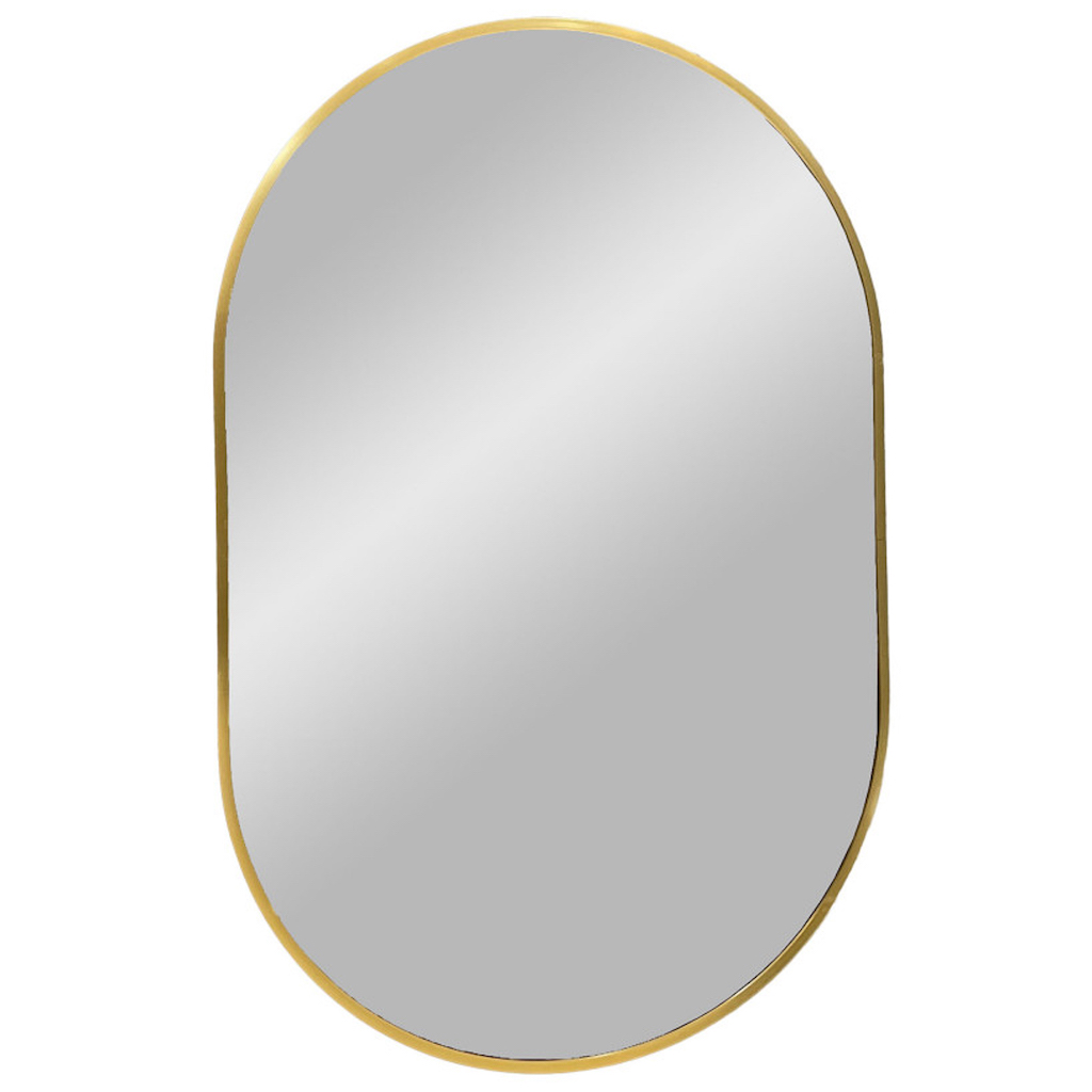 miroir ovale laiton