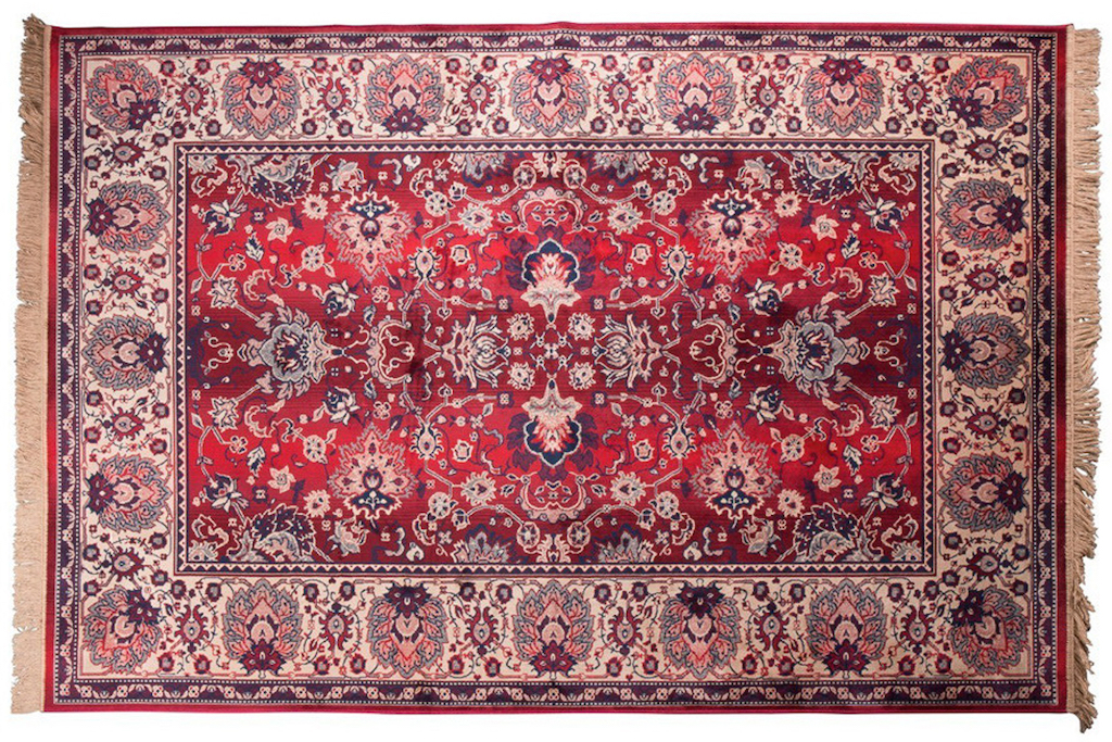 tapis persan rouge