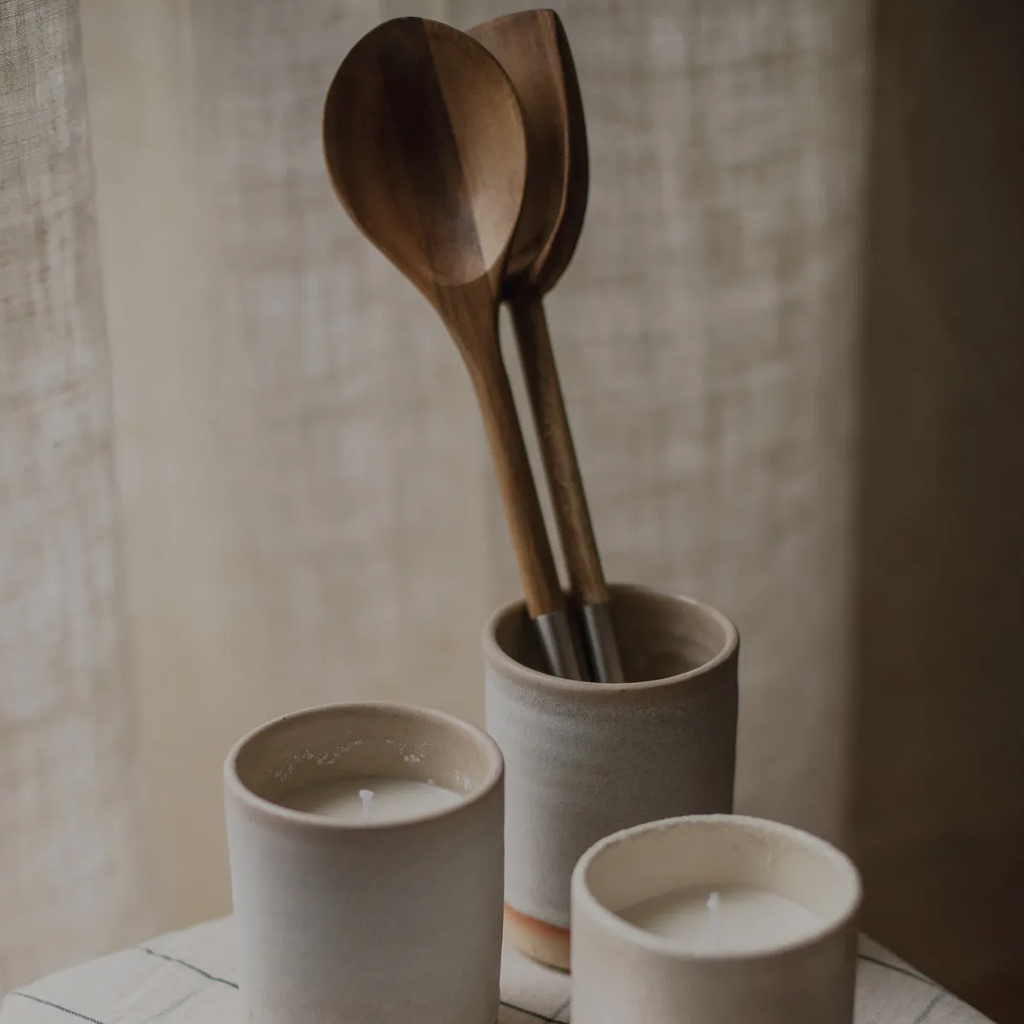 bougie parfumée en céramique à recycler