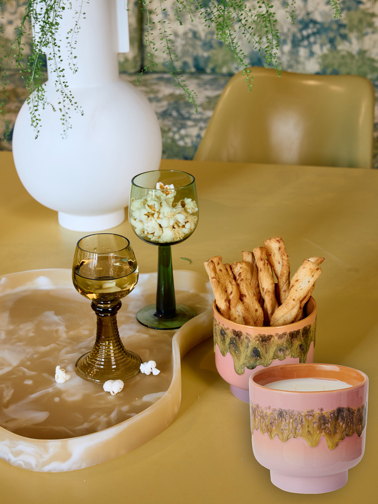 bougie parfumée en céramique à recycler