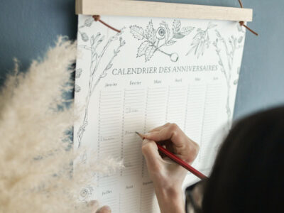 calendrier des anniversaires