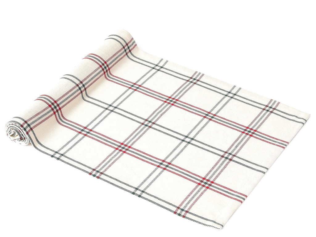 chemin de table tartan Noël