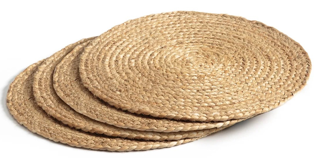 set de table rond fibres naturelles