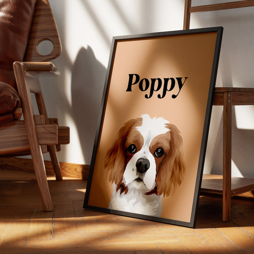 affiche personnalisable chien