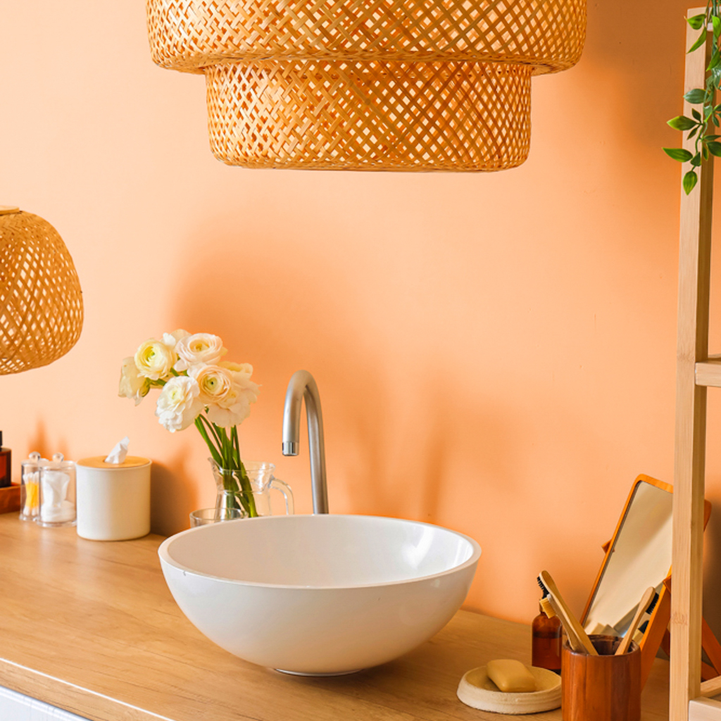 peach fuzz couleur pantone 2024 décoration