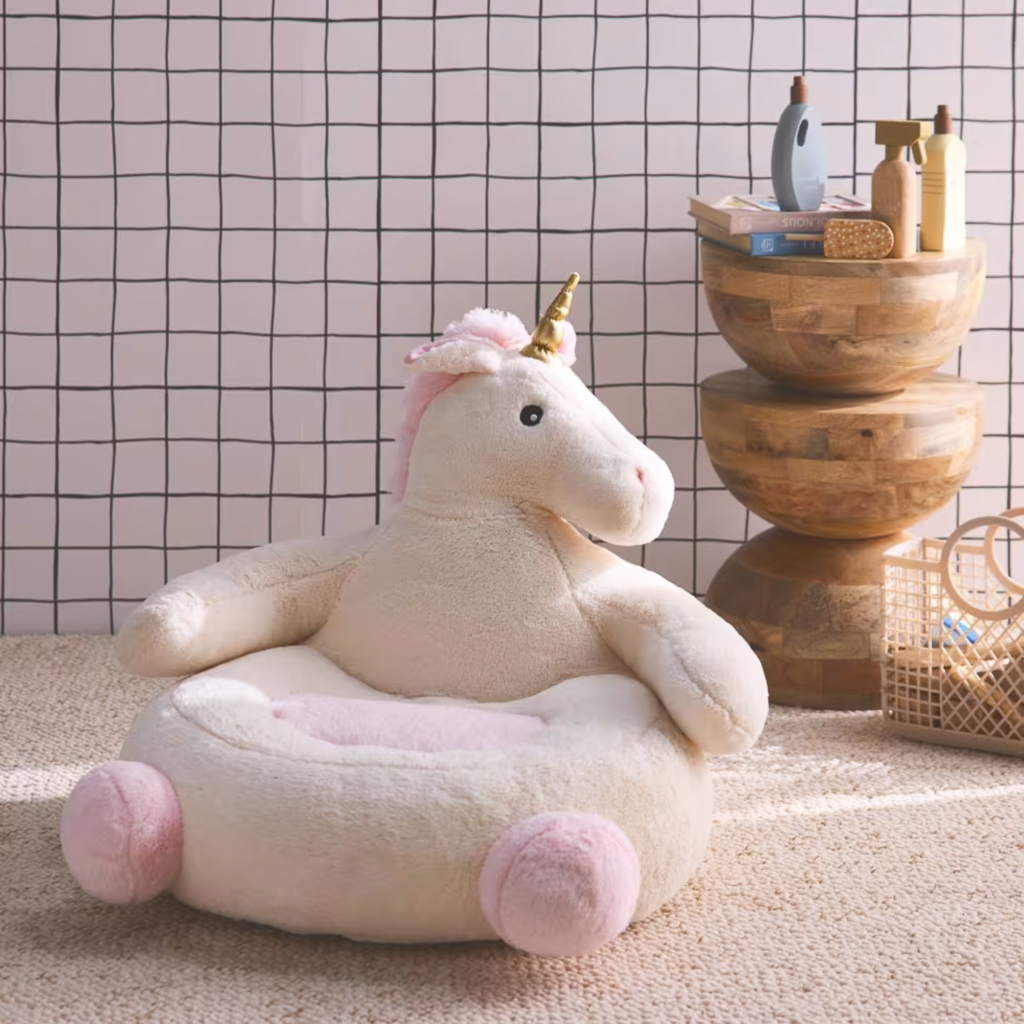 pouf licorne enfant