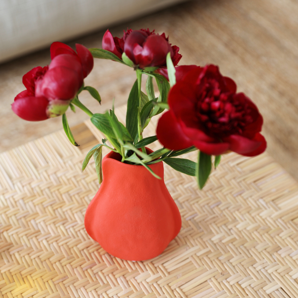 tendance déco 2024 couleur rouge tomate