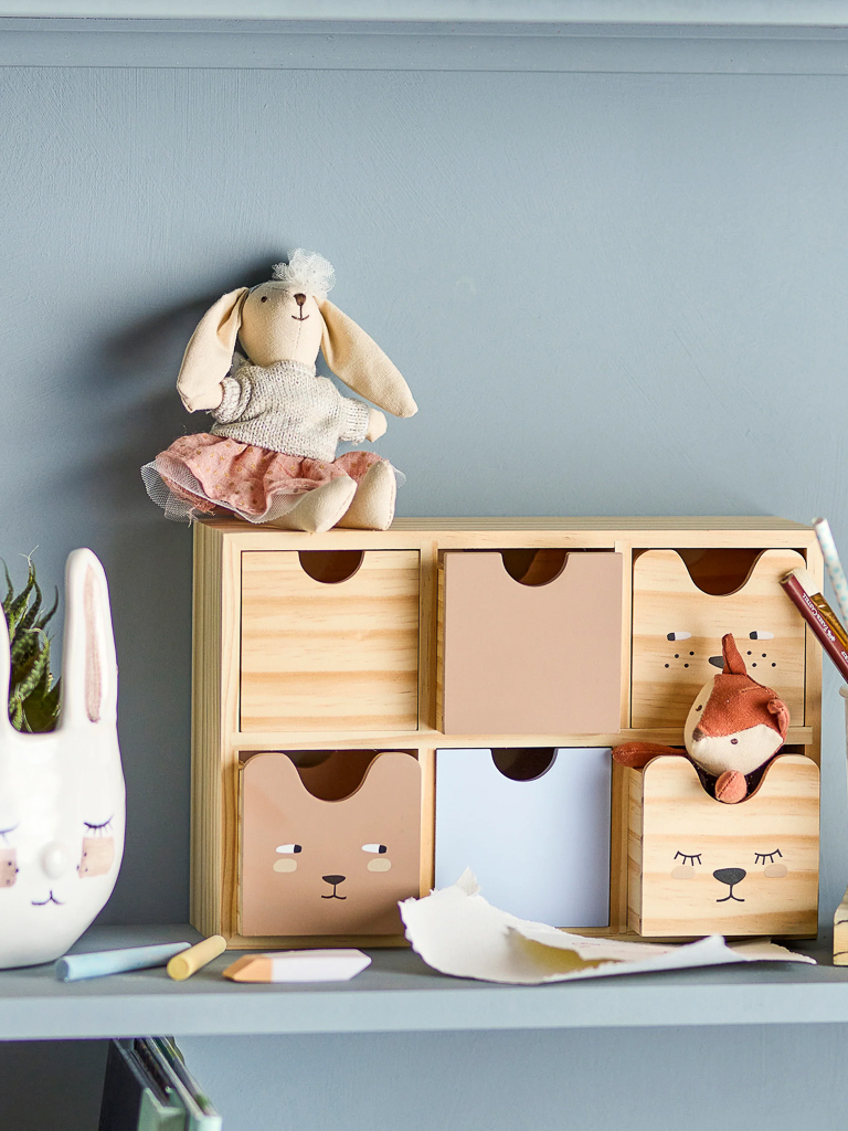 chambre enfant beige et bleu ciel