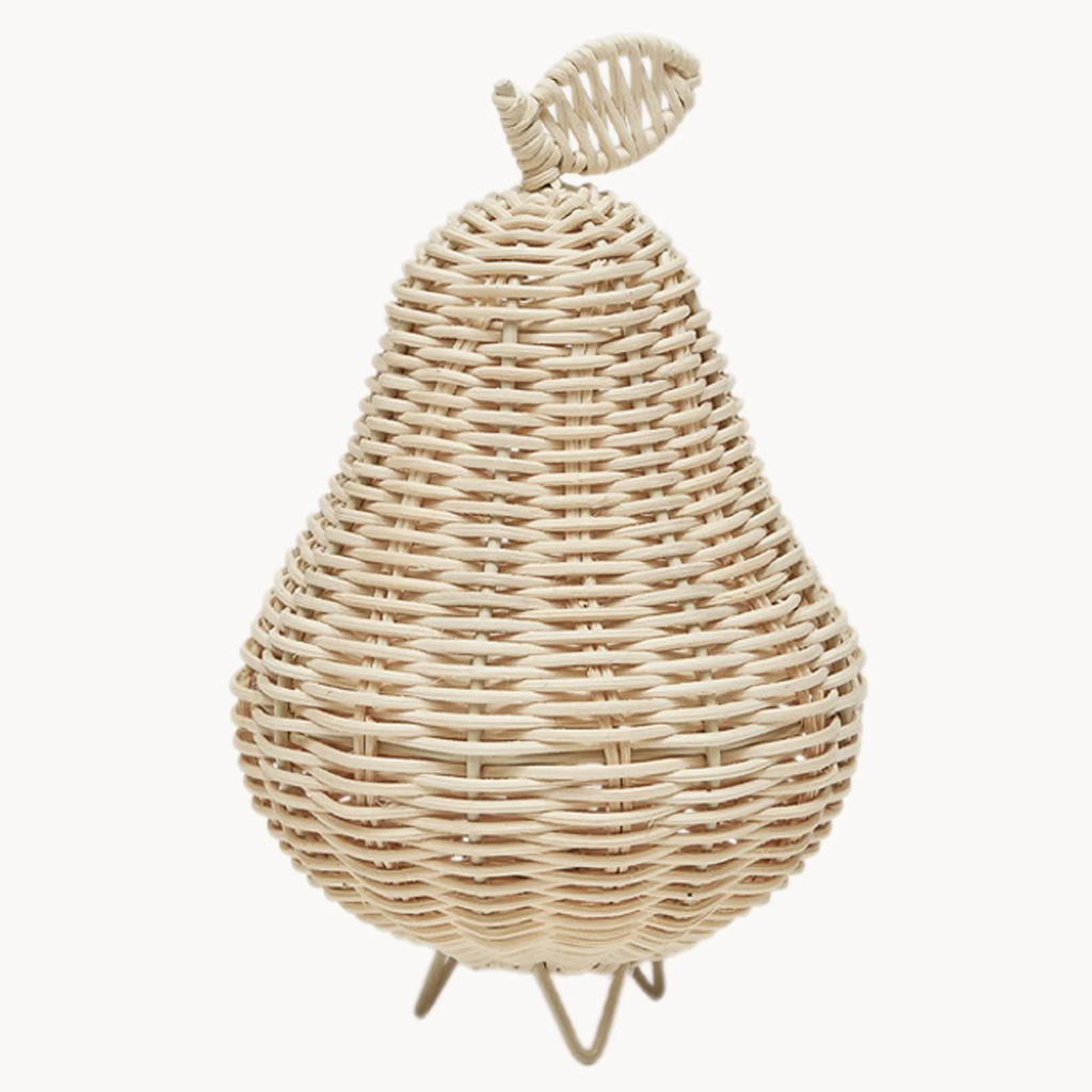 lampe rotin poire