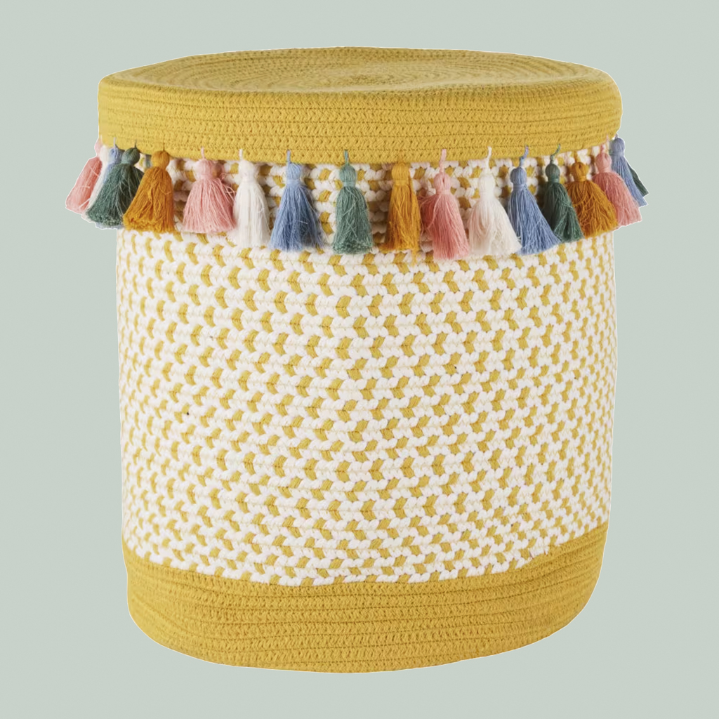 panier à jouets multicolore