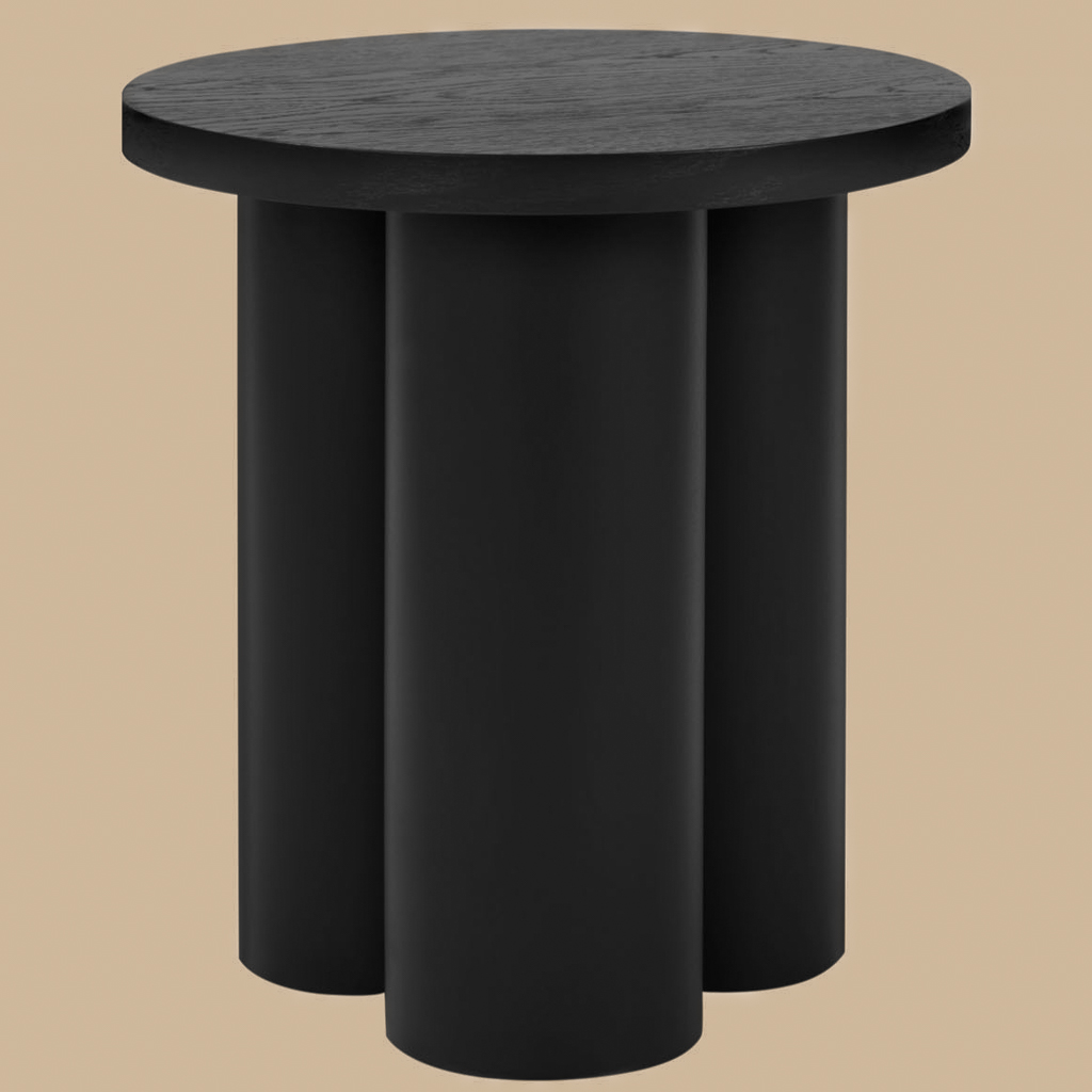 bout de canapé design noir