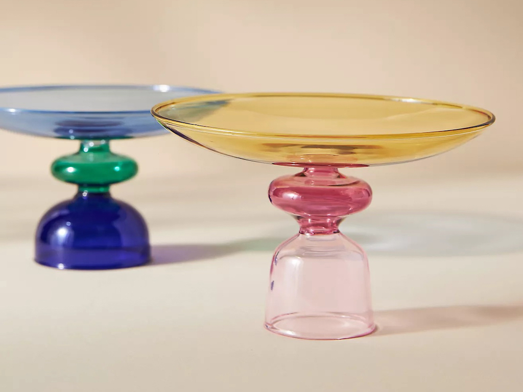 coupe en verre coloré