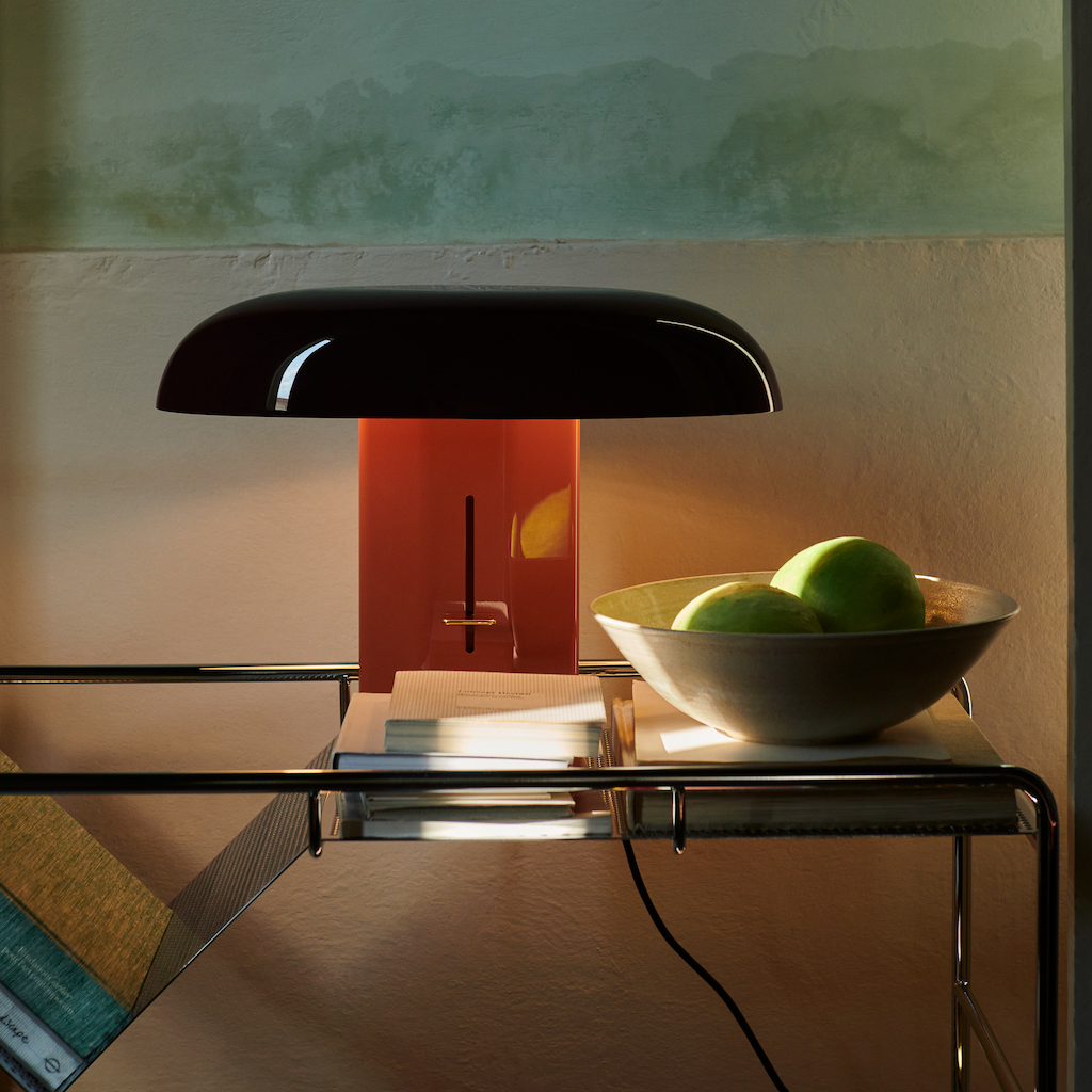 lampe montera jaime hayon orange et bordeaux