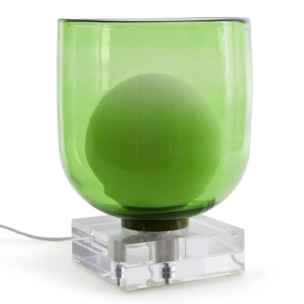 lampe en plexiglass vert
